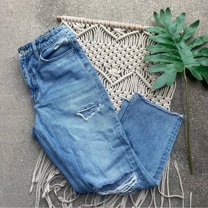 Vervet High Rise Distressed Cropped Jeans Size 28